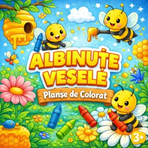 ALBINUTELE VESELE- planse de colorat