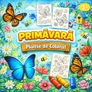 PRIMĂVARĂ-planse de colorat